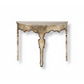 Maison Italian Console in Silver Leaf (Two Available)