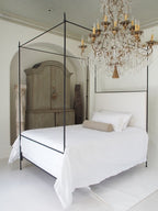 Maison Louis XVI Upholstered Canopy Bed