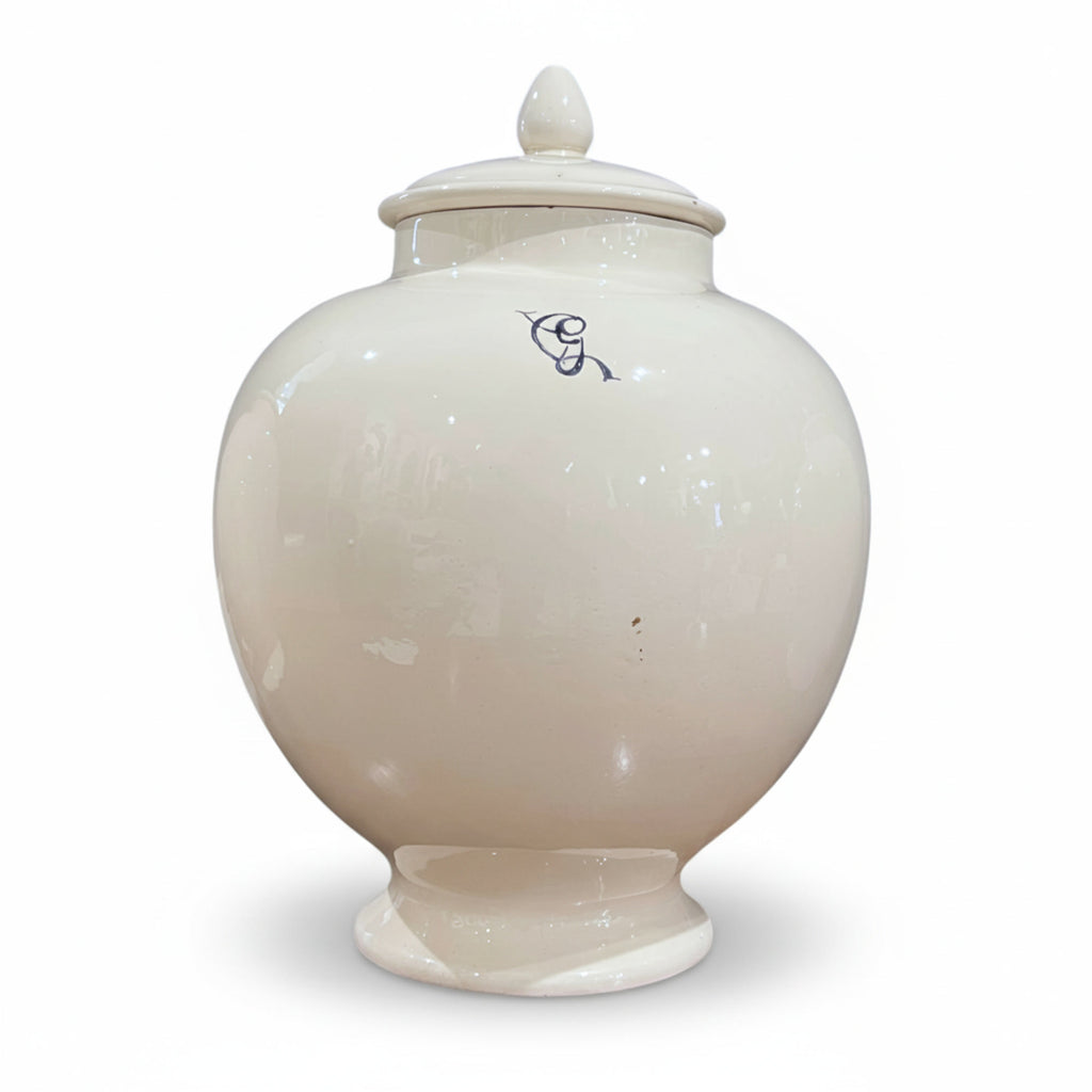 Antique Italian Set of 4 Jars w/Lids