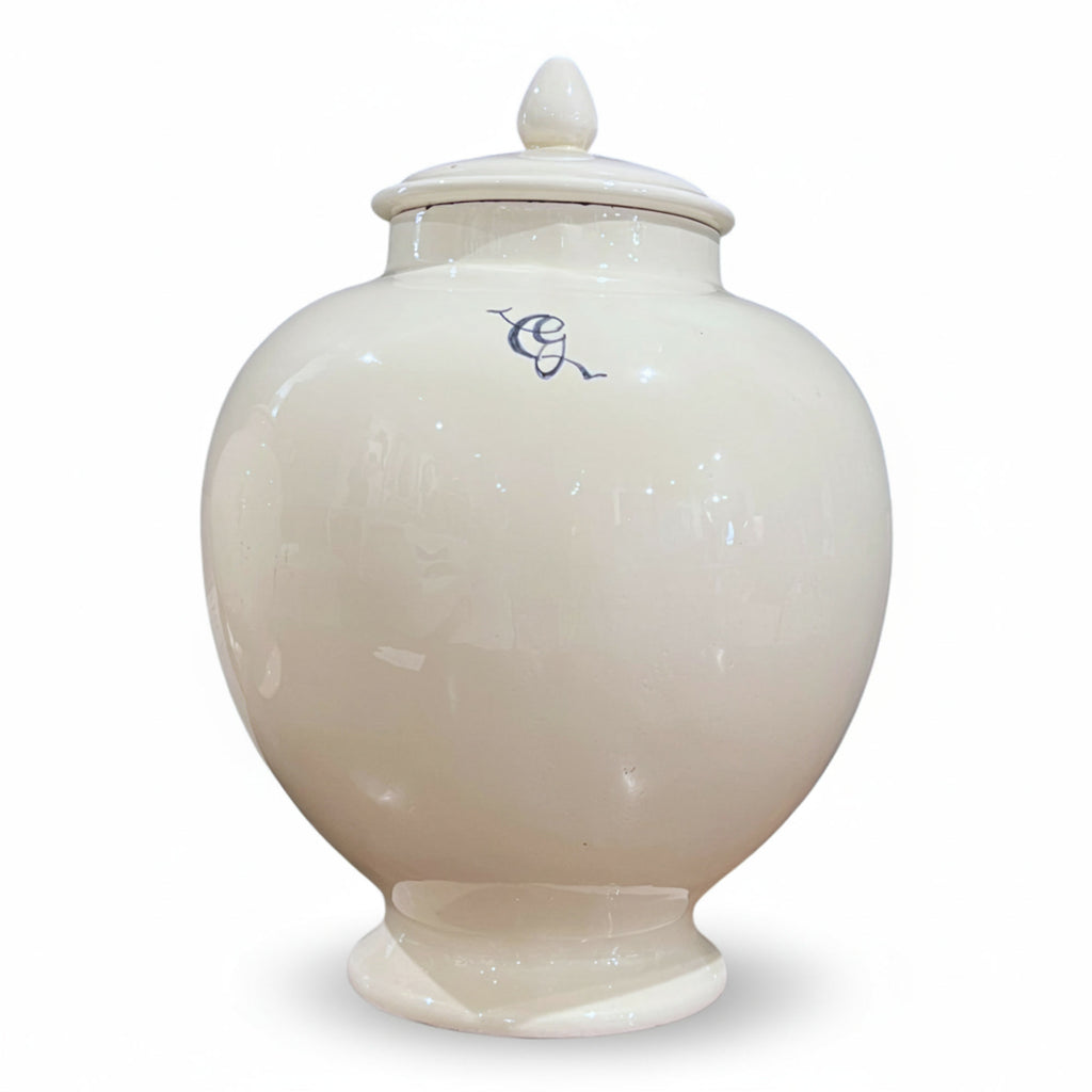 Antique Italian Set of 4 Jars w/Lids