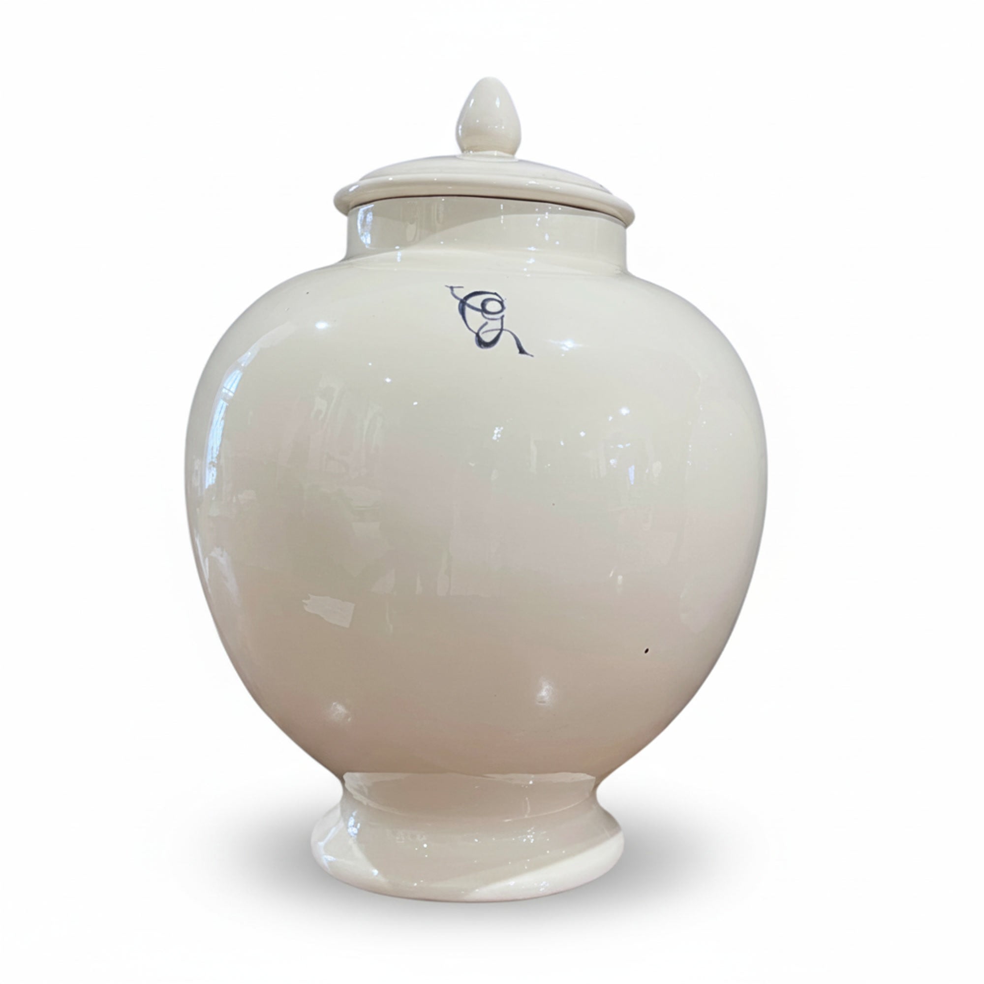 Antique Italian Set of 4 Jars w/Lids