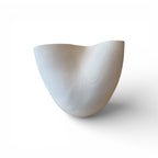 White Wavy Vessel