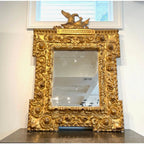 18th Century German Rare Antique Louis XIV/XV Gilded Mirror
