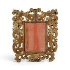 18th Century Italian Molded Stuccoed Gilded Wood Mirror