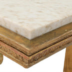 19th Century Swedish Lyre Console with Marble Top by Carl Johan