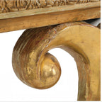 19th Century Swedish Lyre Console with Marble Top by Carl Johan