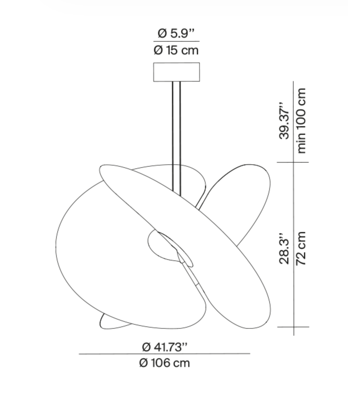 Contemporary Italian Chandelier - Large
