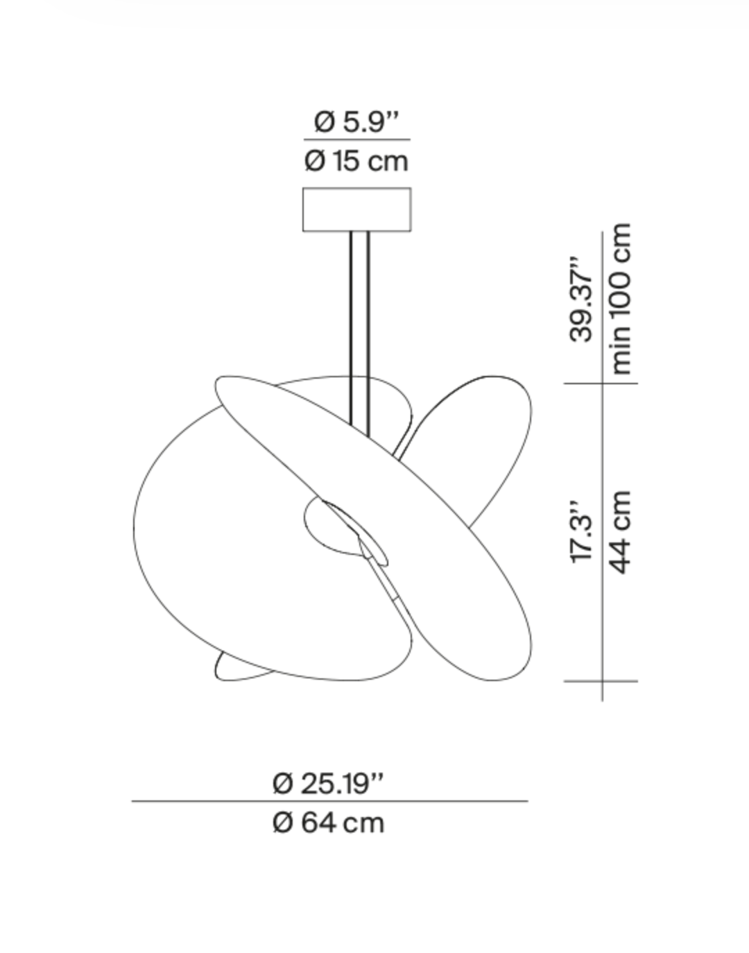 Contemporary Italian Chandelier - Medium