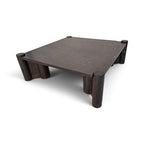 Mid-Century Gae Aulenti Black Marble Coffee Table
