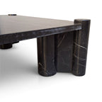 Mid-Century Gae Aulenti Black Marble Coffee Table