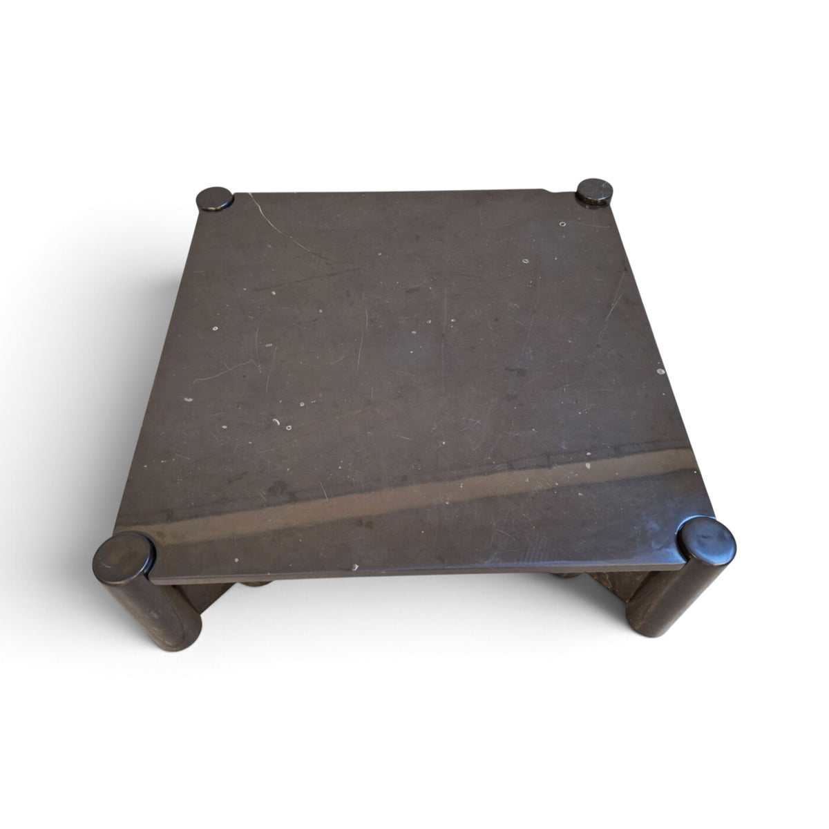 Mid-Century Gae Aulenti Black Marble Coffee Table