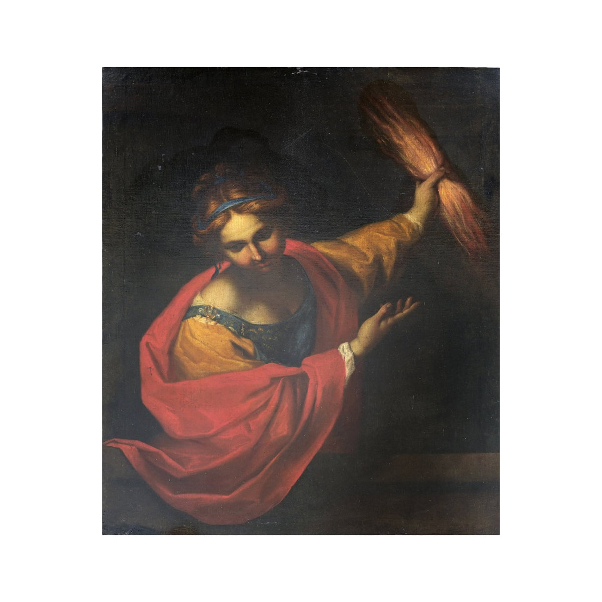 18th Century Italian Painting of Saint Barbara