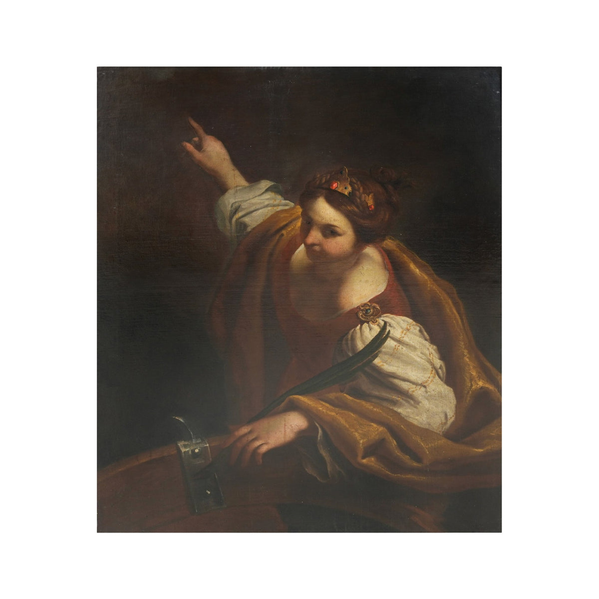 18th Century Italian Painting of Saint Catherine
