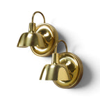 Mid-Century Swedish Pair of Brass Sconces by Josef Frank