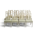 Early 20th Century Set of 12 Louis XVI Style Chairs with Urn Back