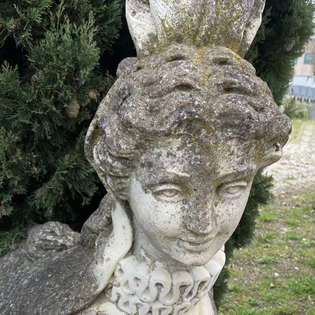 Early 20th Century Pair of Sphinx on Base