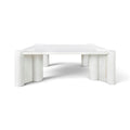 Mid-Century Gae Aulenti White Marble Coffee Table