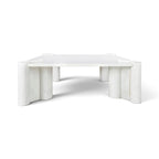Mid-Century Gae Aulenti White Marble Coffee Table