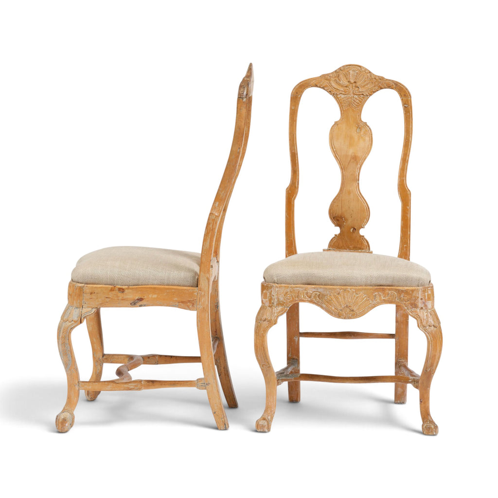 18th Century Swedish Set of 11 Rococo Chairs