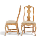 18th Century Swedish Set of 11 Rococo Chairs