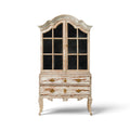 18th Century Swedish Rococo Cabinet with Glass in Doors from Stockholm