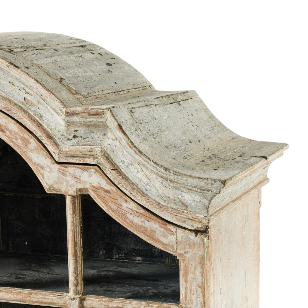 18th Century Swedish Rococo Cabinet with Glass in Doors from Stockholm