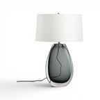 Smokey Teardrop Table Lamp