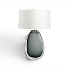 Smokey Teardrop Table Lamp