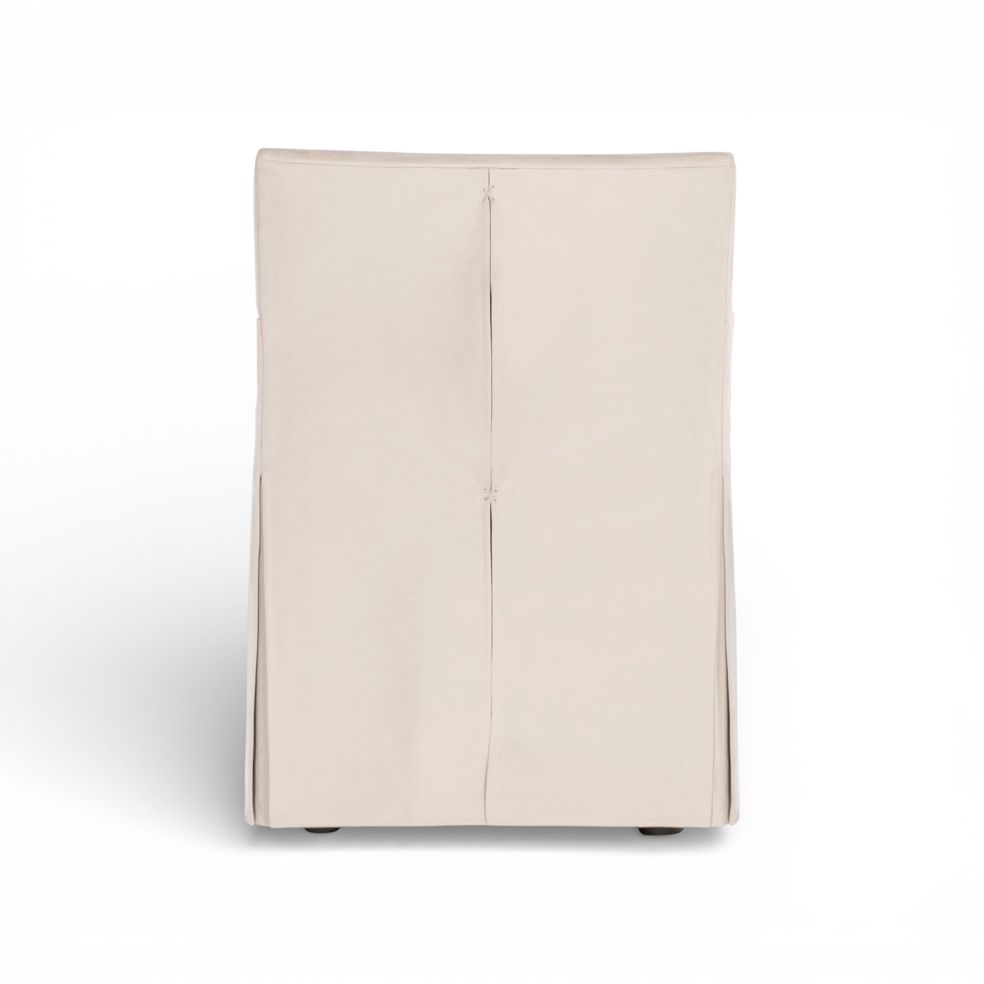 Stefano Skirted Chair - Taupe Suede