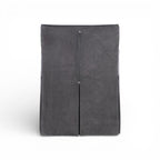 Stefano Skirted Chair - Charcoal Suede