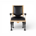 Robért Arm Chair - Aged White, Gold & Noir