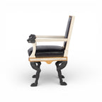 Robért Arm Chair - Aged White, Gold & Noir