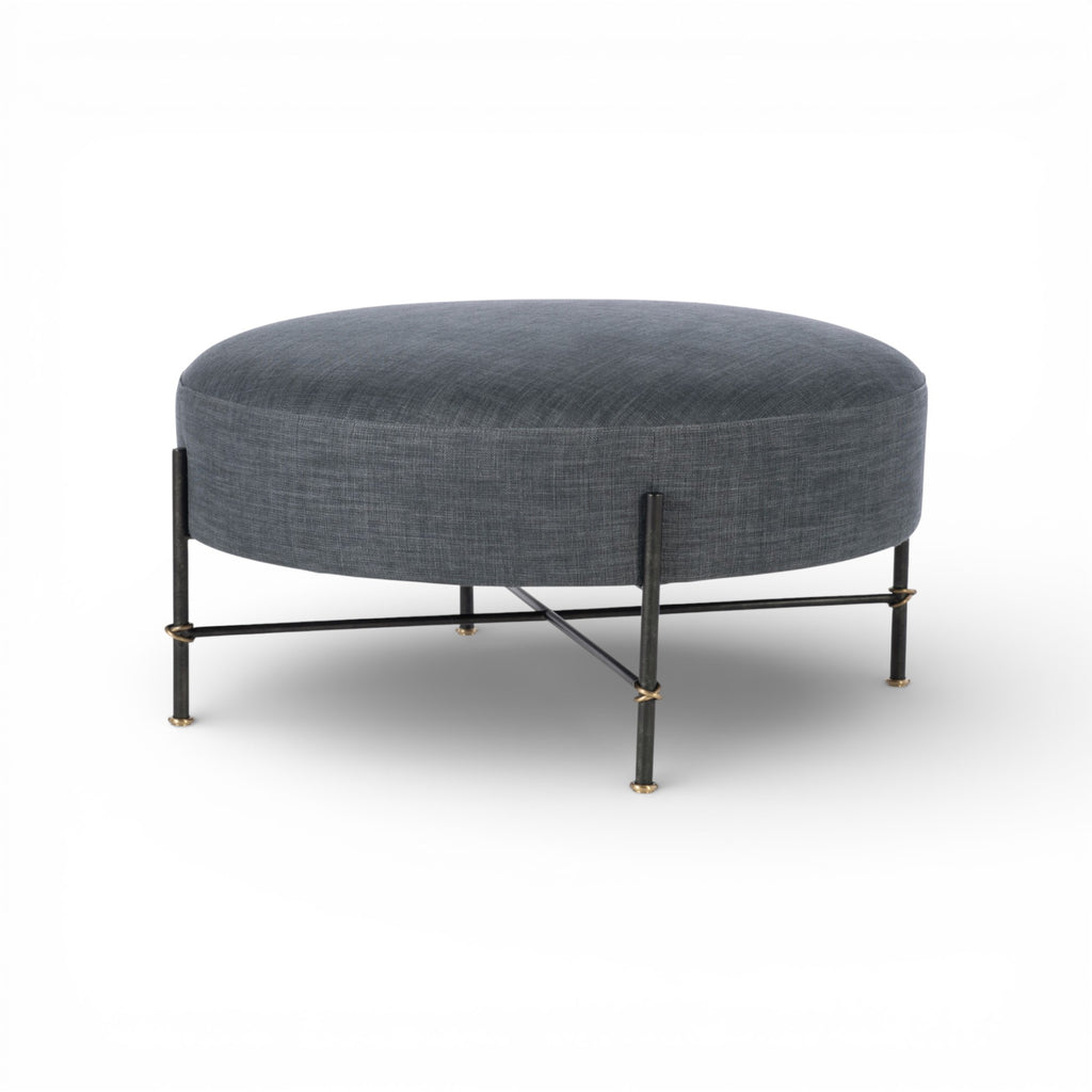 Dominique Round Ottoman
