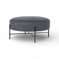 Dominique Round Ottoman