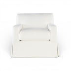 François Skirted Swivel Chair