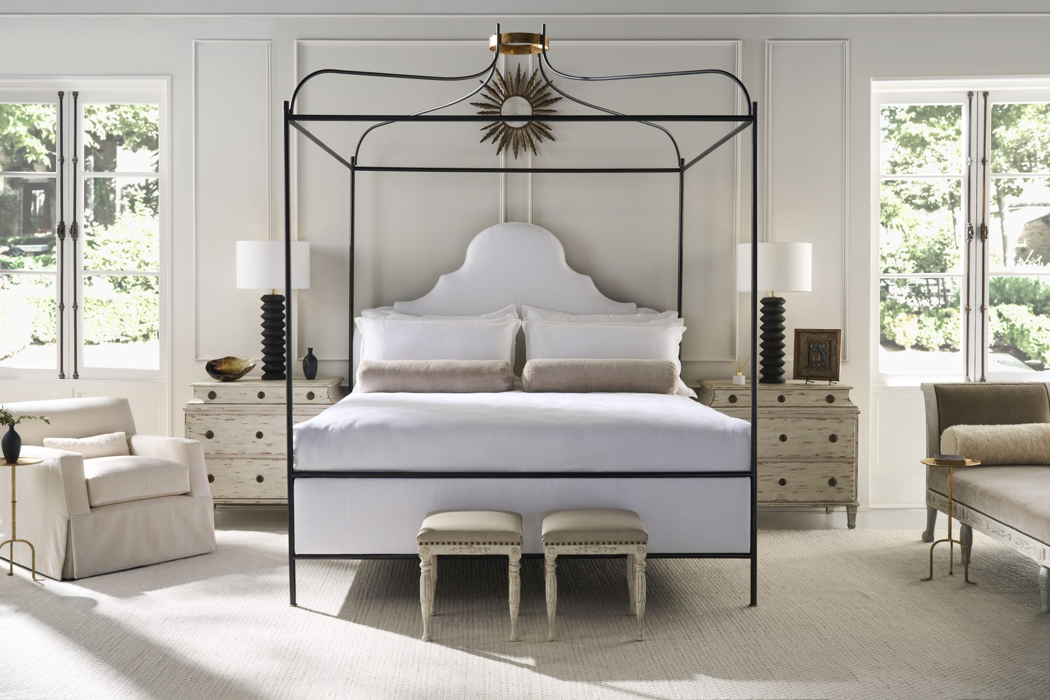 Alexandre I Nightstand - Swedish Scraped Bone