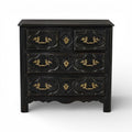 Louis XIV Nightstand - French Ebonized Noir