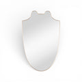Rivoli Shield Mirror - Italian Vintage Brass