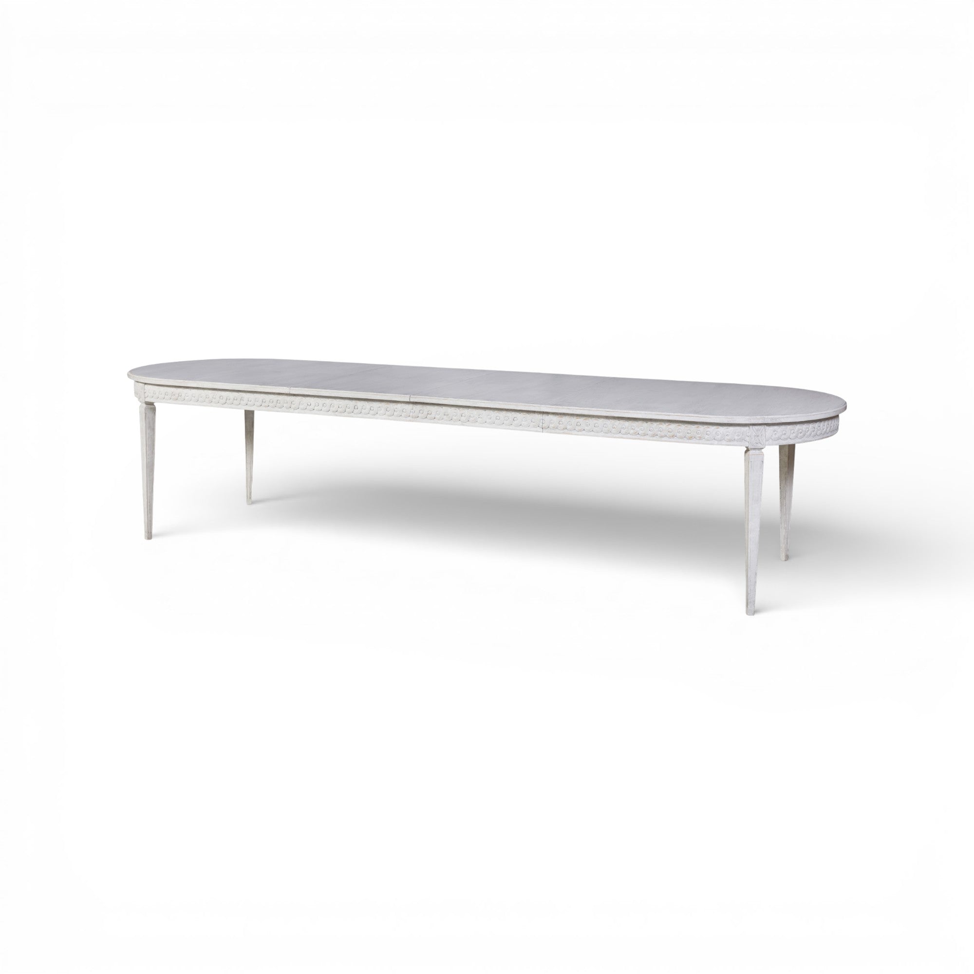 Lutetia Swedish Dining Table - Swedish Rubbed White
