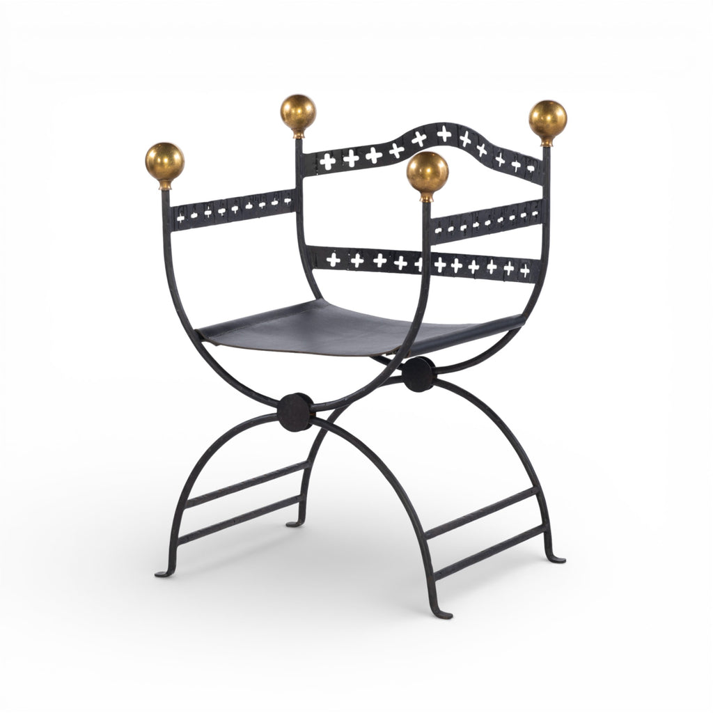 Dante Iron Savonarola Chair