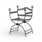 Dante Iron Savonarola Chair