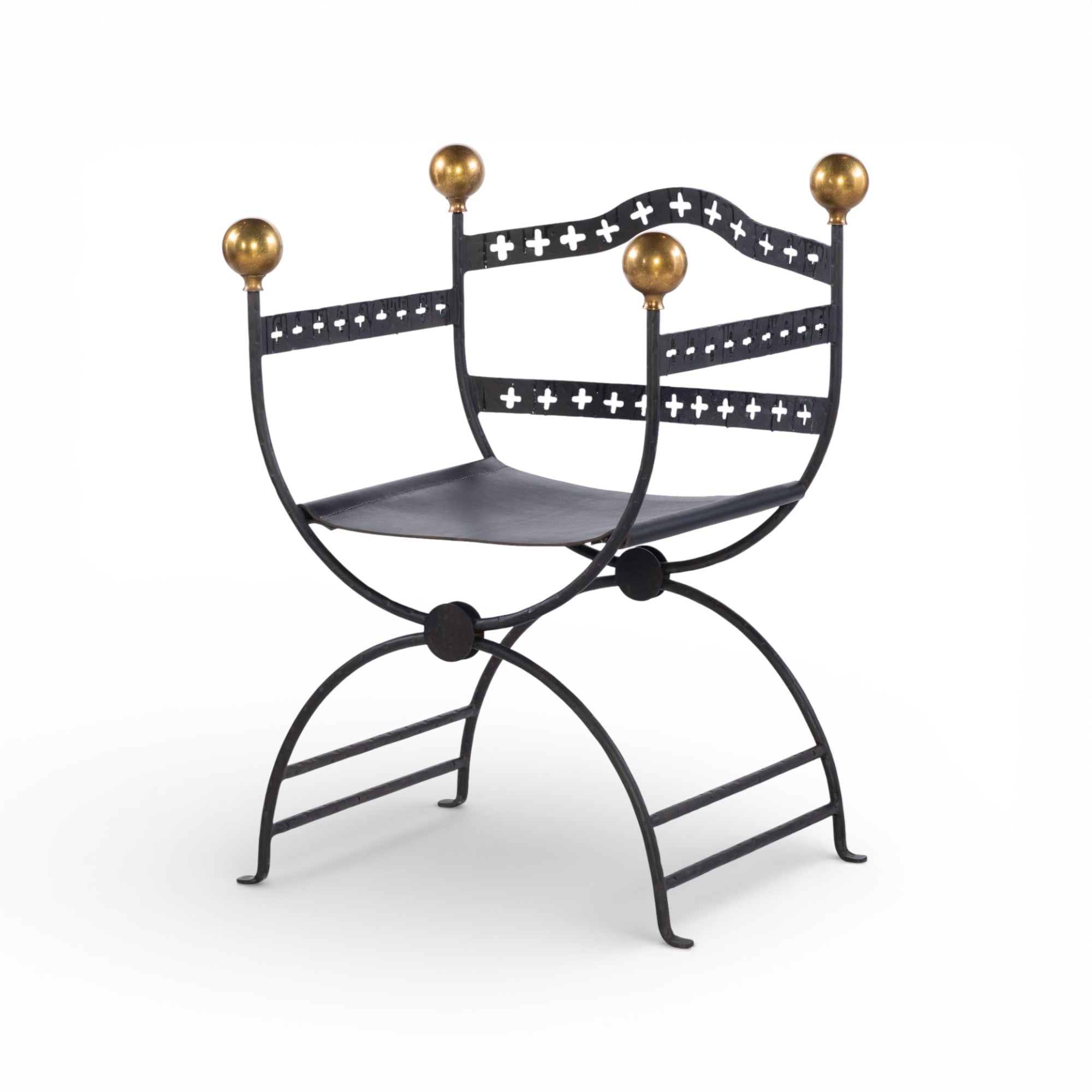 Dante Iron Savonarola Chair
