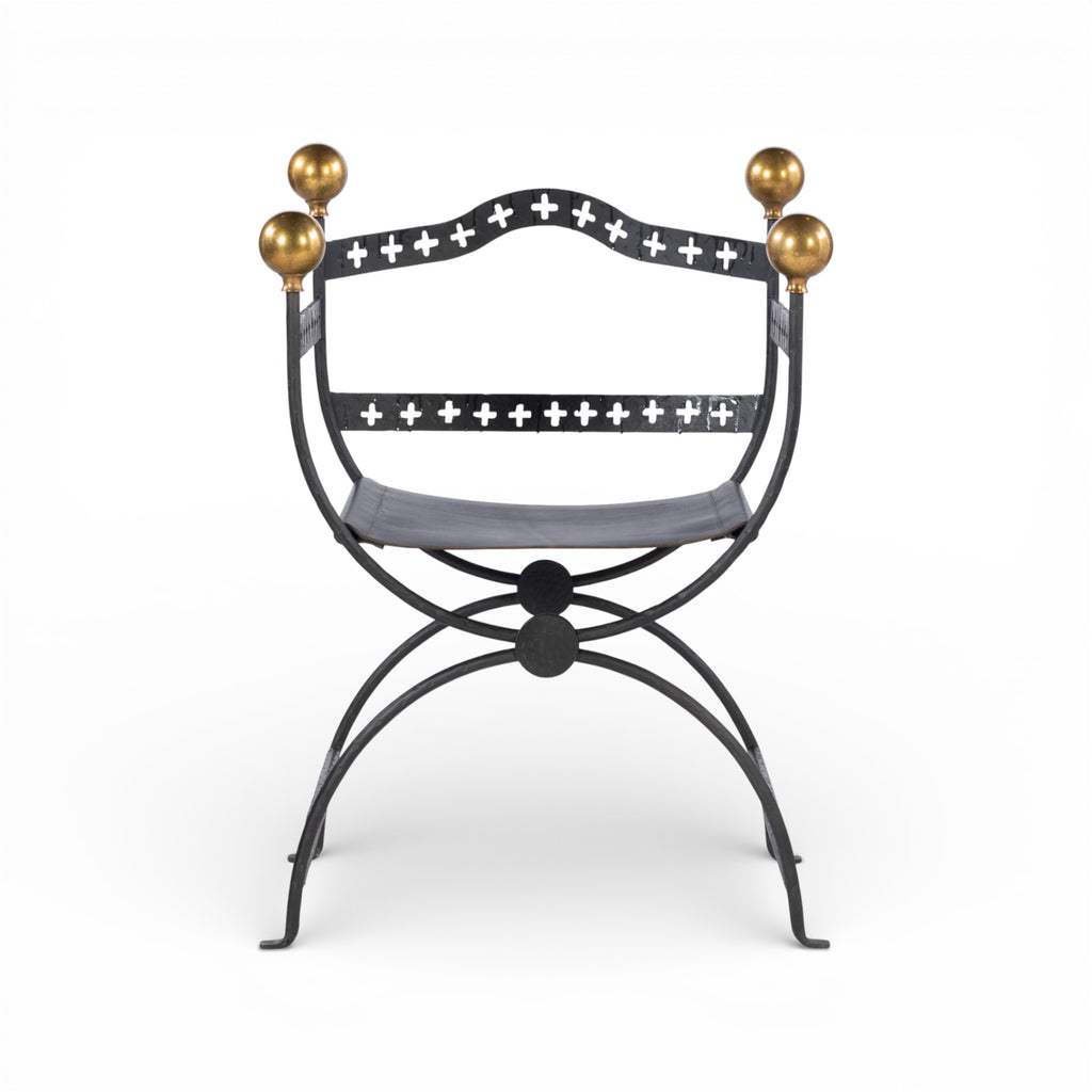 Dante Iron Savonarola Chair