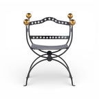 Dante Iron Savonarola Chair