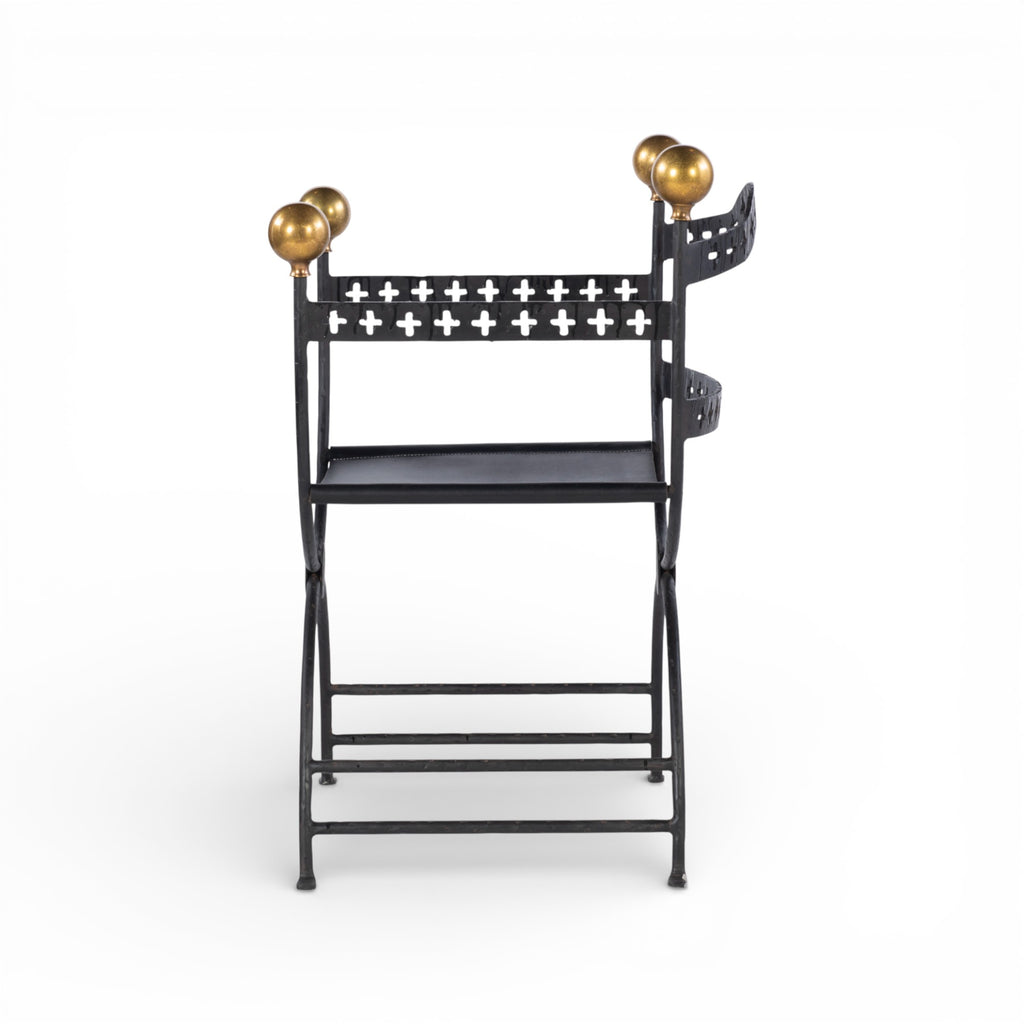 Dante Iron Savonarola Chair