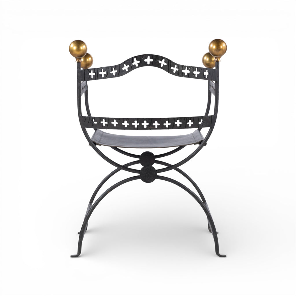 Dante Iron Savonarola Chair