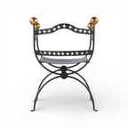 Dante Iron Savonarola Chair
