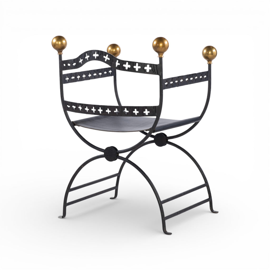 Dante Iron Savonarola Chair