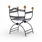 Dante Iron Savonarola Chair