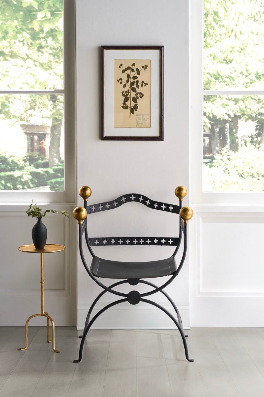 Dante Iron Savonarola Chair